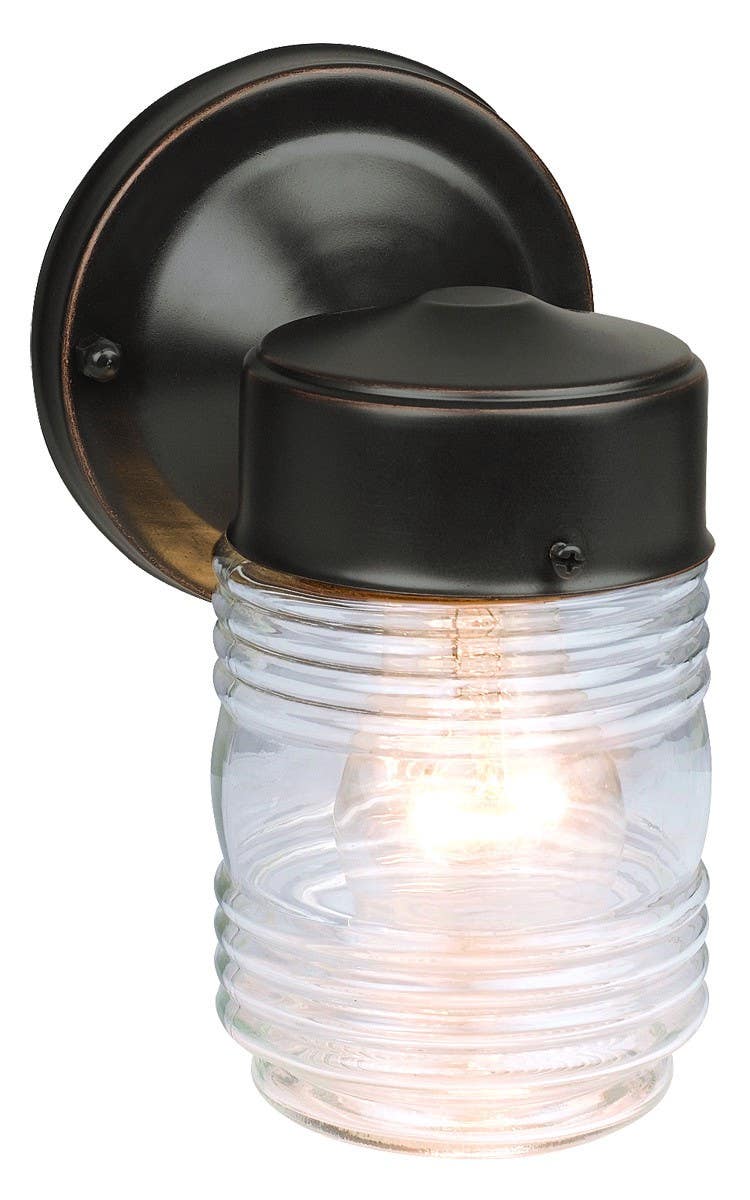 Design House 507806/502179 Jelly Jar Outdoor Downlight