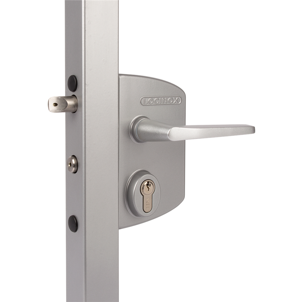 Locinox LAKQU2 Surface Mounted Gate Lock, Cylinder: VSZ - Keyed to Differ (2 1/8")