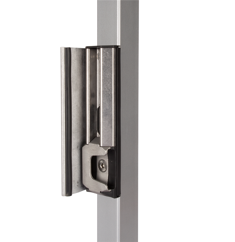 Locinox SH-KLQF Industrial Adjustable Security Keep for Swing Gate, Stainless Steel