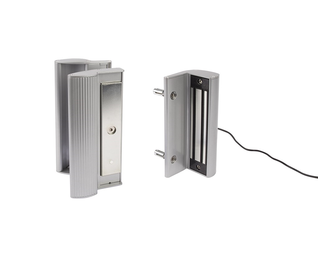 Locinox MAG Surface Mounted Electromagnetic Lock w/ Integrated Pull/Push Handles, 3006 - Pull Handle 