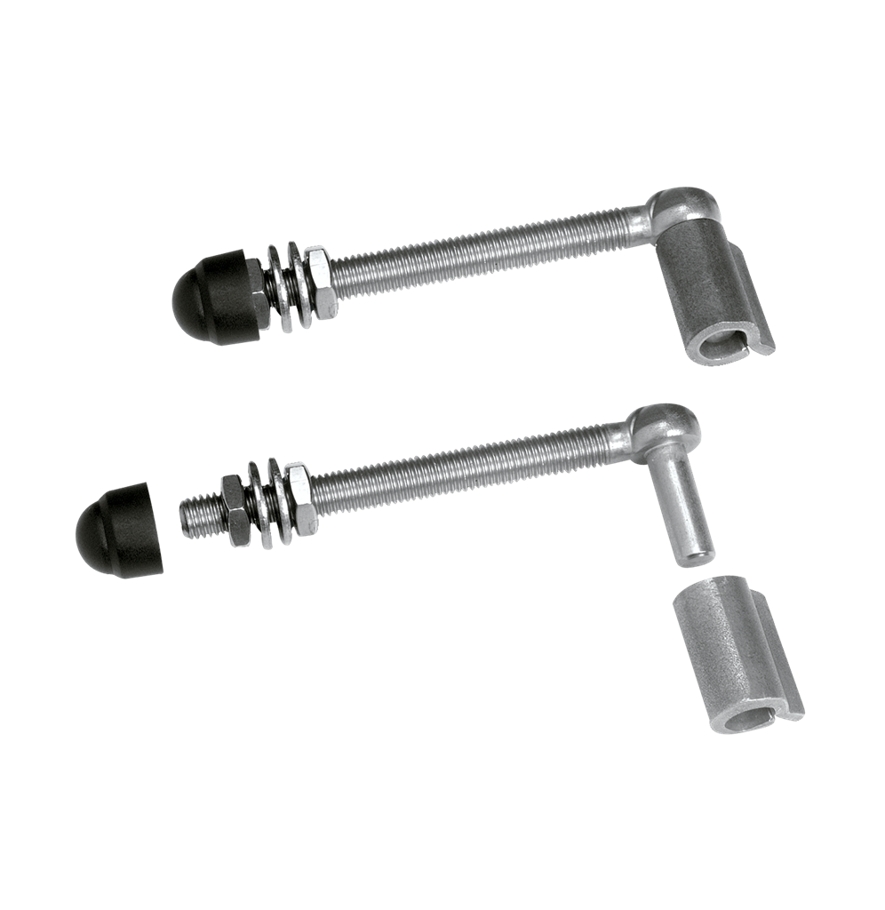 Locinox GAM12 90 Degree 2-Way Adjustable J-Bolt Hinge, 2-Pcs.