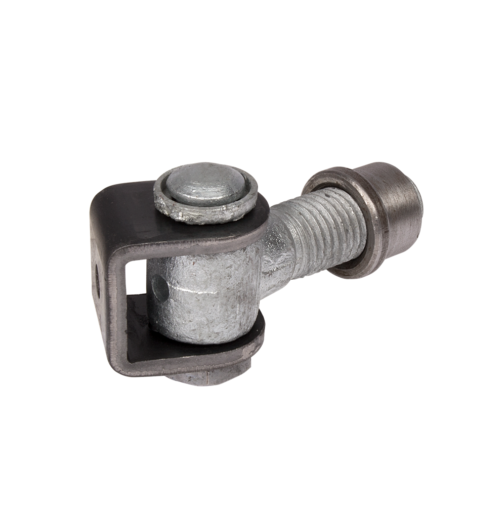 Locinox G90Z Vandal-Proof One Way 90 Degree Hinge, Welding Parts - Black Steel, 2-Pcs.