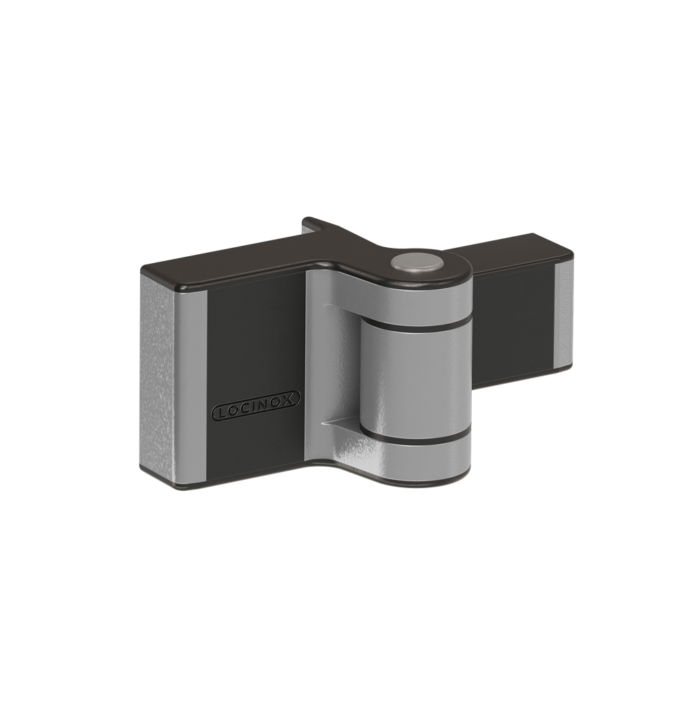 Locinox PUMA Compact 2-Way Adjustable 180 Degree Surface Mounted Hinge, 2-Pcs.