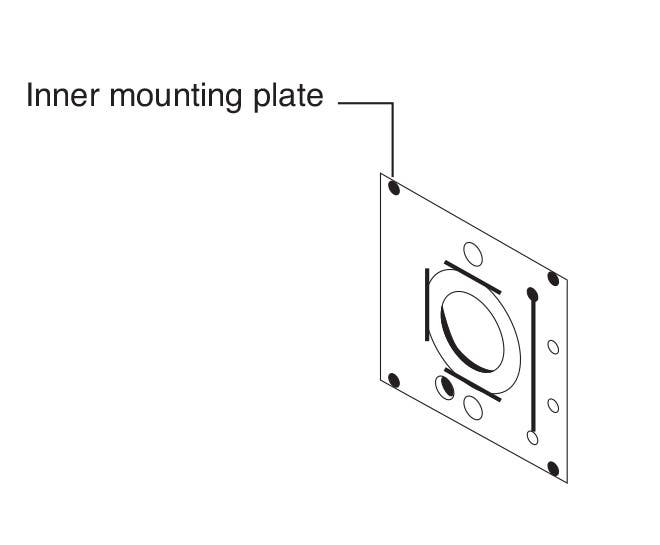 Falcon AS5813 Mounting Plate For Use With No Outside Trim