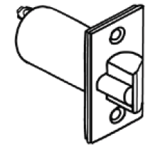 Cal-Royal ULSGPA238 2 3/8" Dead Latch & Faceplate