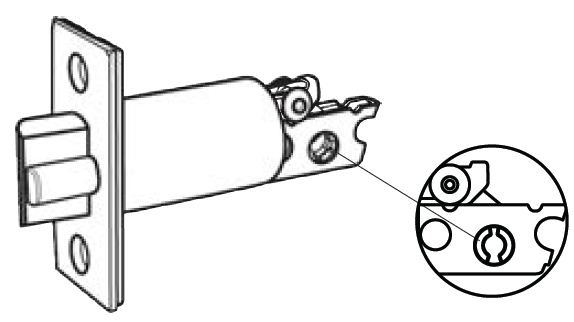 Cal-Royal SINGL Backset Gate Latch for Single Cylinder Deadbolt