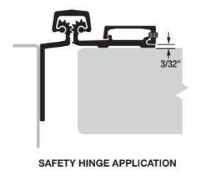 Select SL77 Half Surface Geared Continuous Hinge, Heavy Duty