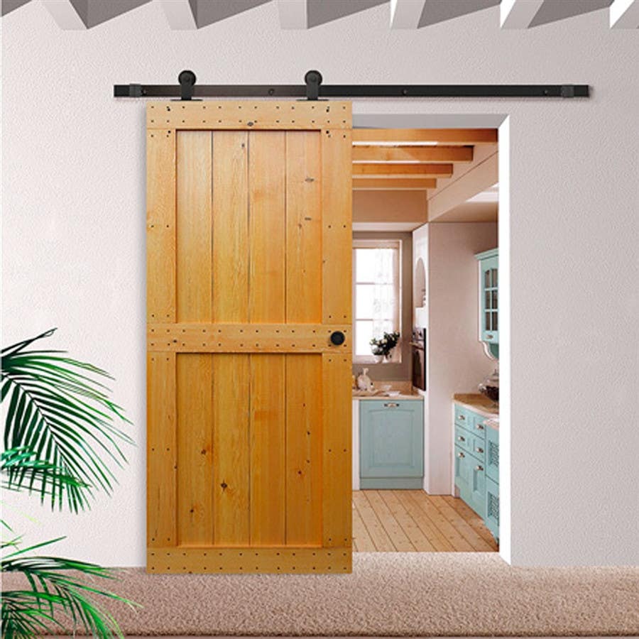 Jako CY-A02 Black Steel Sliding System Miami 3 Square Sliding Door System For Wood