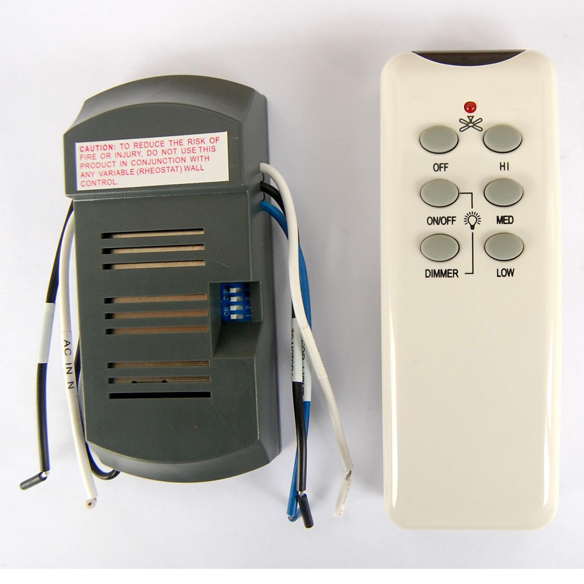 Design House 154286 Ceiling Fan Remote, White Finish