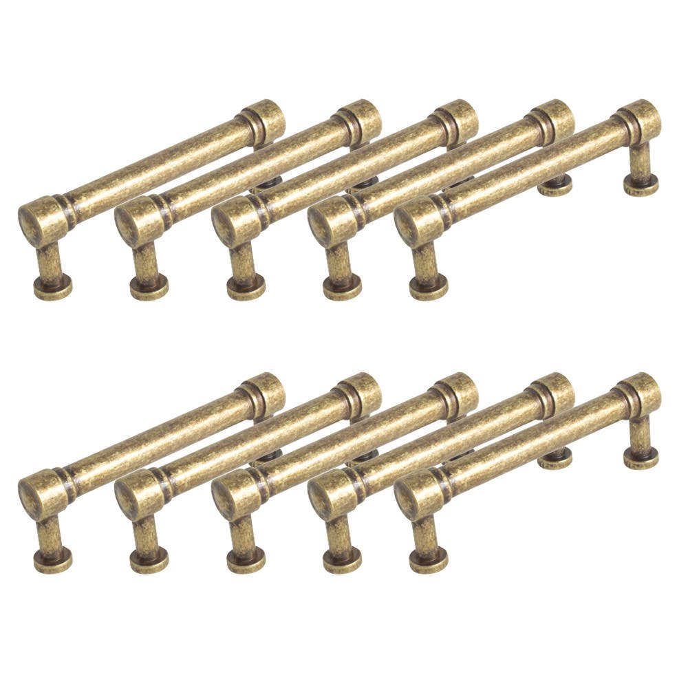 Design House 182501 Deco Cabinet Pull 10-Pack, Brushed Nickel