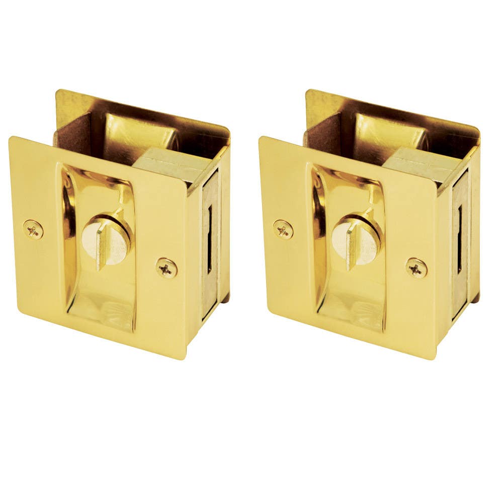 Design House 182139/182121 Bed & Bath Pocket Door Pull, 2-Pack