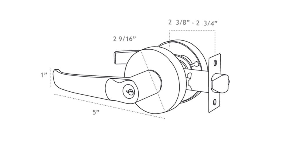 Jako 9806 Monza Door Lever Set