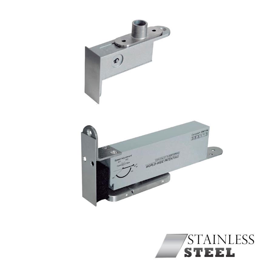 Jako JK05500 Flush Hinge Double Action Floor Spring 3D Adjustable Hydraulic Stainless Steel
