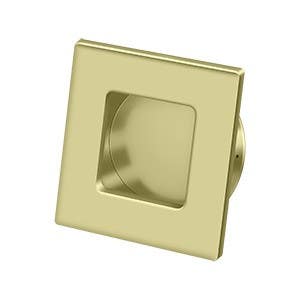 Deltana FPS234 Flush Pull, Square, HD, 2-3/4"X 2-3/4", Solid Brass