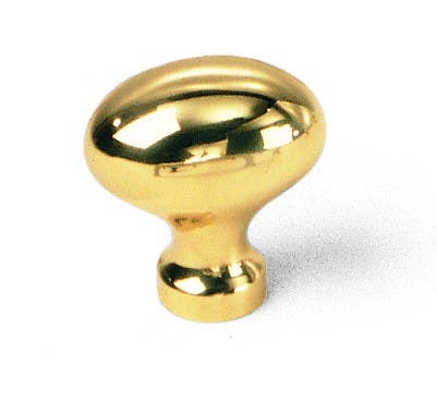 Laurey 456 1-1/4" Solid Brass Oval Knob