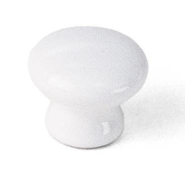 Laurey White Porcelain Cabinet Knob