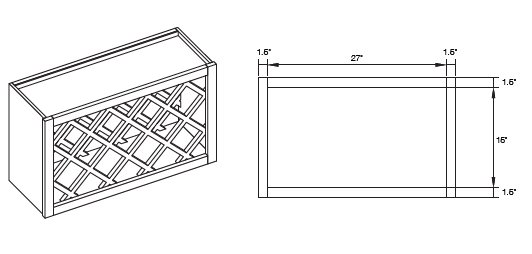 KCD Shaker Wall Wine Rack