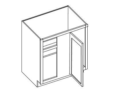 KCD Taylor Blind Base Cabinet with Drawer Box Upgrade