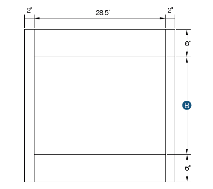 KCD Taylor Oven Cabinet Overlay Panel