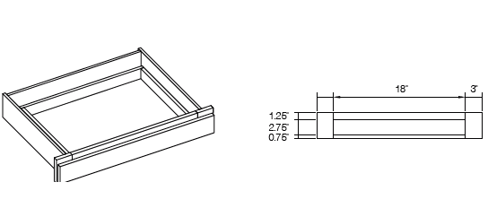 KCD Alex Vanity Drawer