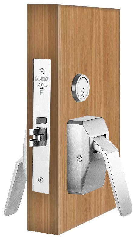 Cal-Royal HL Series Hospital Latch Mortise Lockset w/ HL Trim, Grade 1