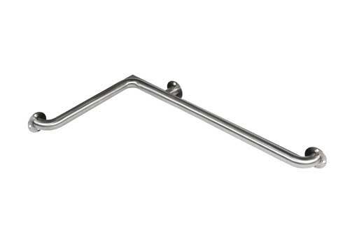 Whitehall 1109-3 Two-Wall Grab Bar with Closure Plate