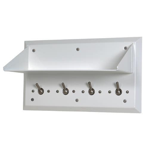 Whitehall WH1824-SLPT Ligature Resistant Shelf with Auto Release Hooks