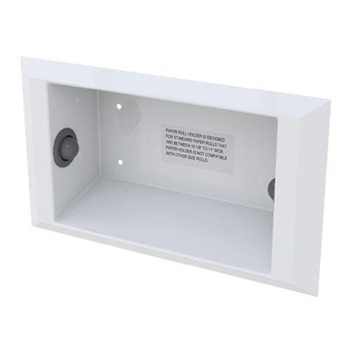 Whitehall WH1846B Series Ligature Resistant Spindle Button Semi-Recessed Stainless Steel Paper Holder