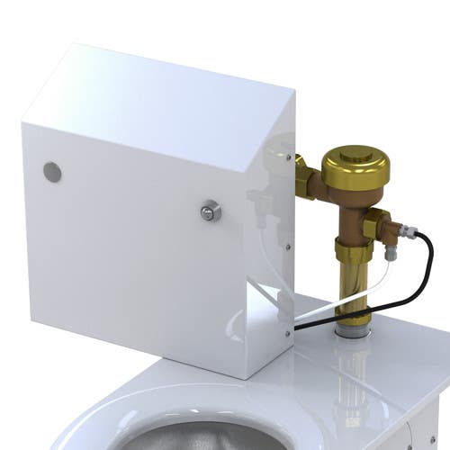 Whitehall WH2802-SLPT-ADA  Series Ligature-Resistant Box with Hydraulic Flush Valve for Top Supply ADA Toilet