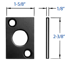 Precision S Strike For Vertical Rod Exit Device, Dull Black