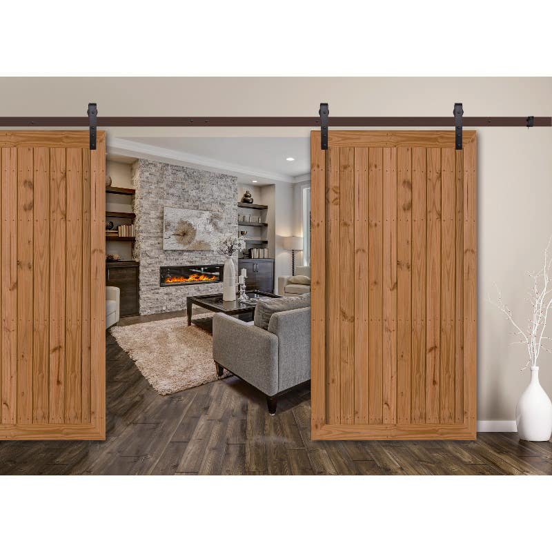 ABP-Beyerle 110 Casa Series Barn Door Hardware Set for Wooden Doors