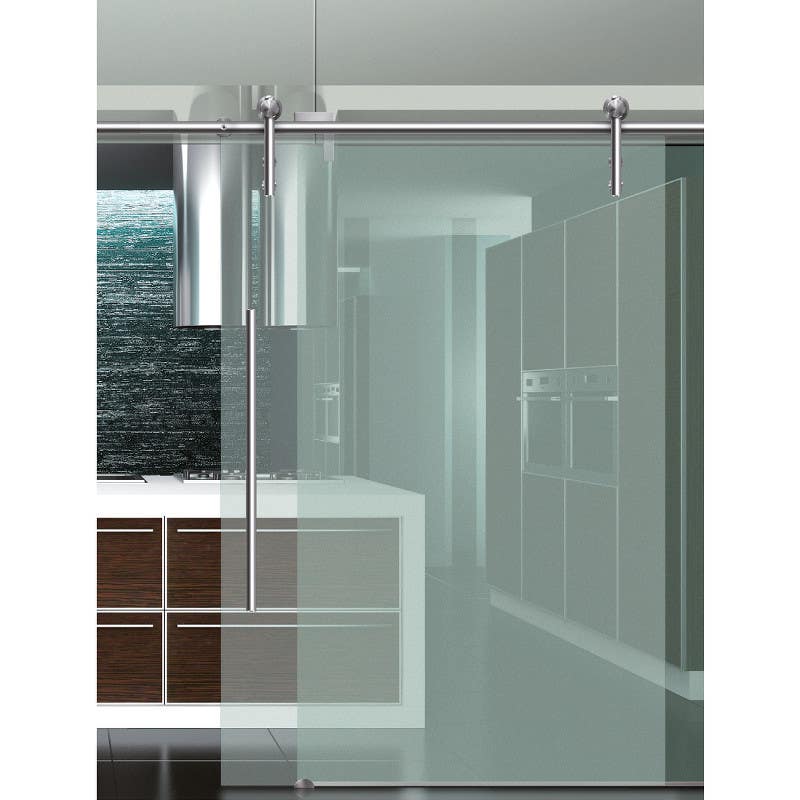 ABP-Beyerle USU34DS Unotec Series Barn Door Hardware Set for Glass Doors