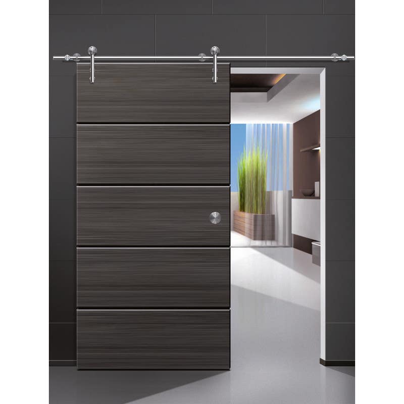 ABP-Beyerle USU35DS Unotec Series Barn Door Hardware Set for Wooden Doors