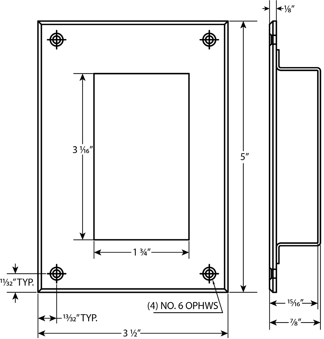 Cal-Royal CRP150N Stainless Steel Flush Cup Pull