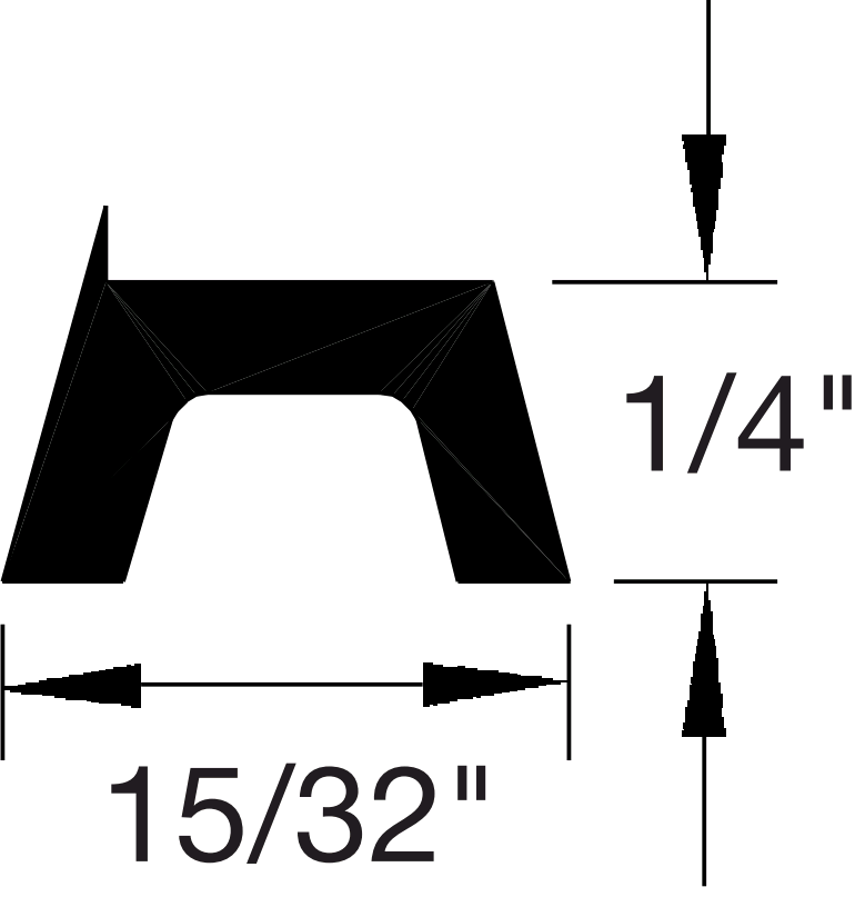 Reese E1 Thresholds, Assembly Component, 15/32" x 1/4"
