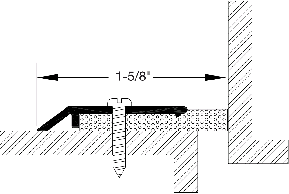 Reese DS78 Weatherstrips, Perimeter Seals, 1-5/8" x 3/16"
