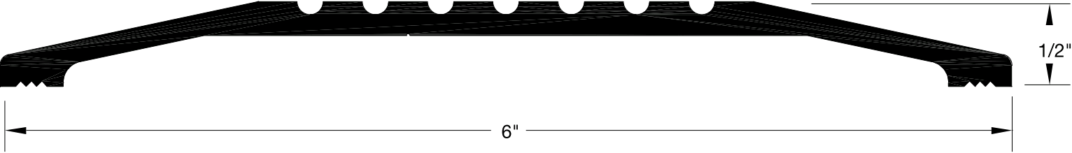 Reese S20 Thresholds, Saddle, 1/2"