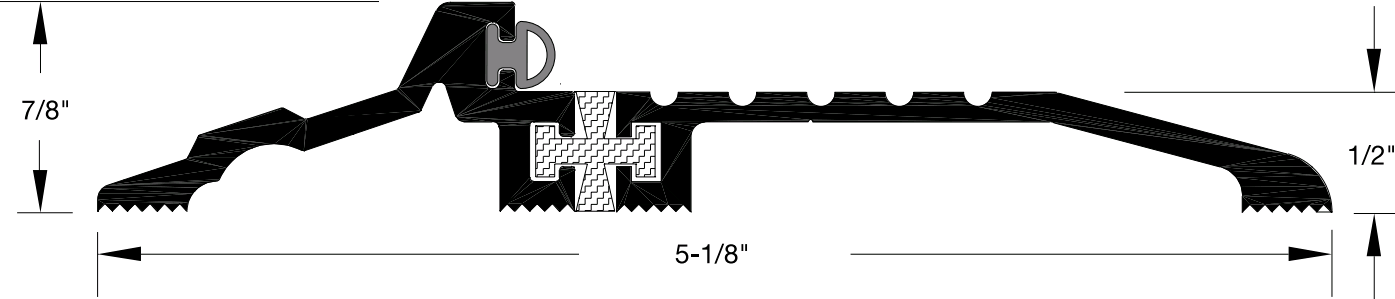 Reese S281 Thresholds, Panic, Thermal Break, 5-1/8" x 1/2"