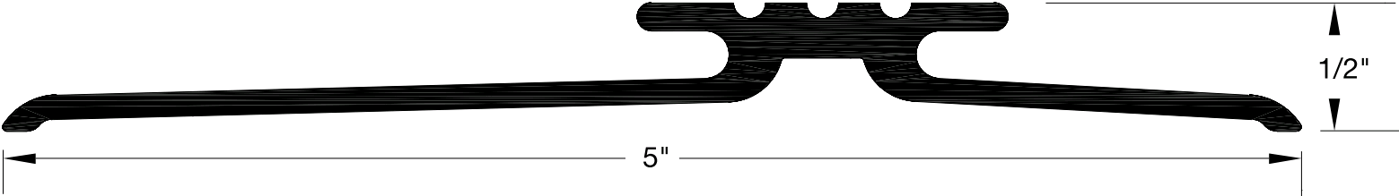 Reese T550 Thresholds, Interlock Threshold, 5" x 1/2"