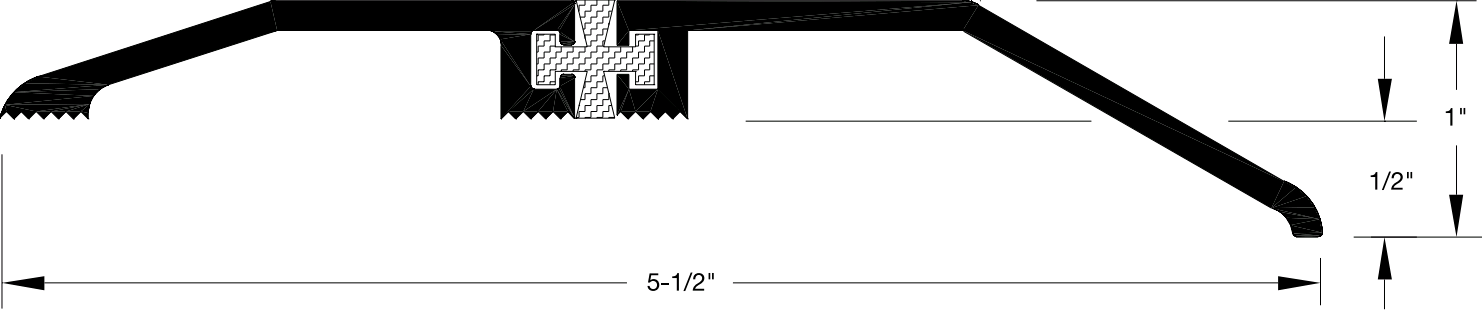 Reese S567 Thresholds, Offset Saddle, Thermal Break, 5-1/2" x 1"