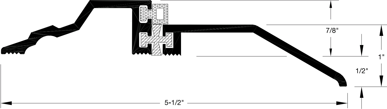 Reese S598 Thresholds, Panic, Offset Saddle, Thermal Break, 5-1/2" x 1"