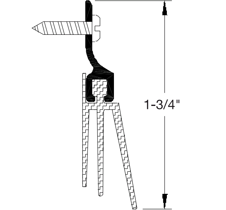Reese 825 Door Bottoms, Door Sweep, 5/16" x 1-3/4"