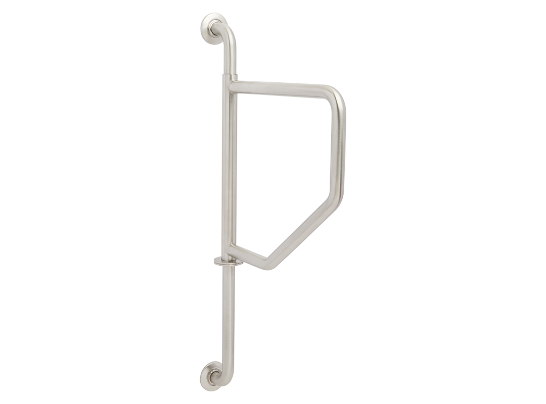 Seachrome GW-4236-Q Series Wall-To-Wall Swing Away Grab Bar, 39" x 19-5/8" w/ 36" Mounting Center