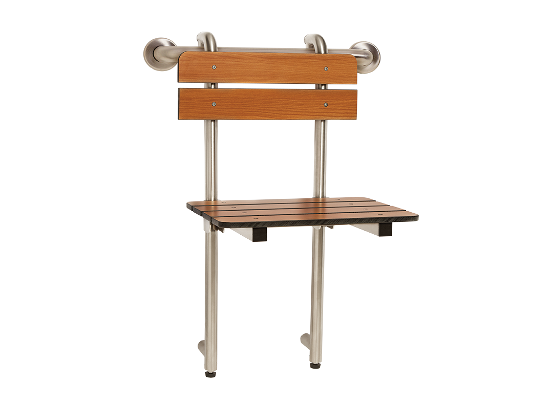 Seachrome SSGBH-180160 Profile Bench Seat, Grab Bar Hung with Backrest and Legs