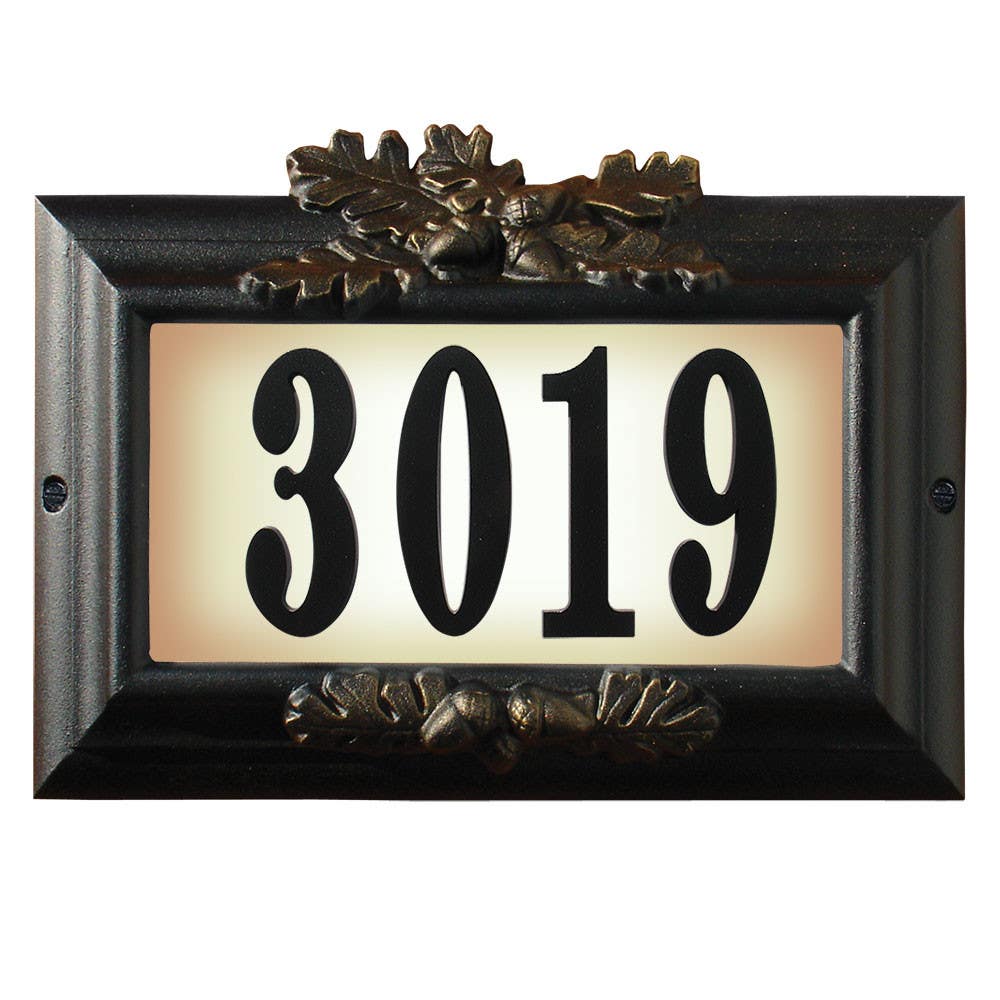 QualArc CMIST-1309 Edgewood Misty Oak Cast Aluminum Plaque