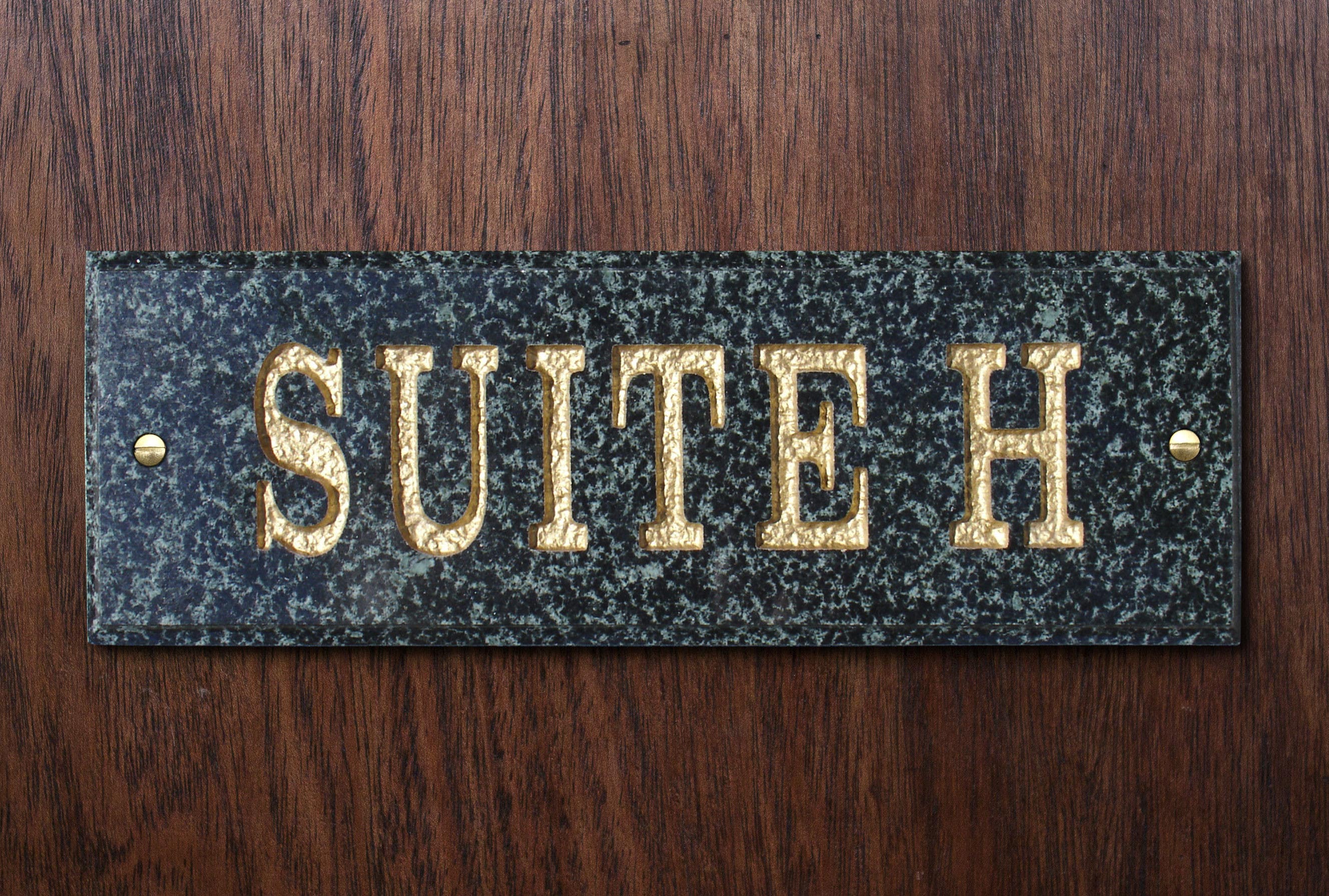 QualArc DOOR-6101 Decorative Solid Granite Engraved Door Plaques