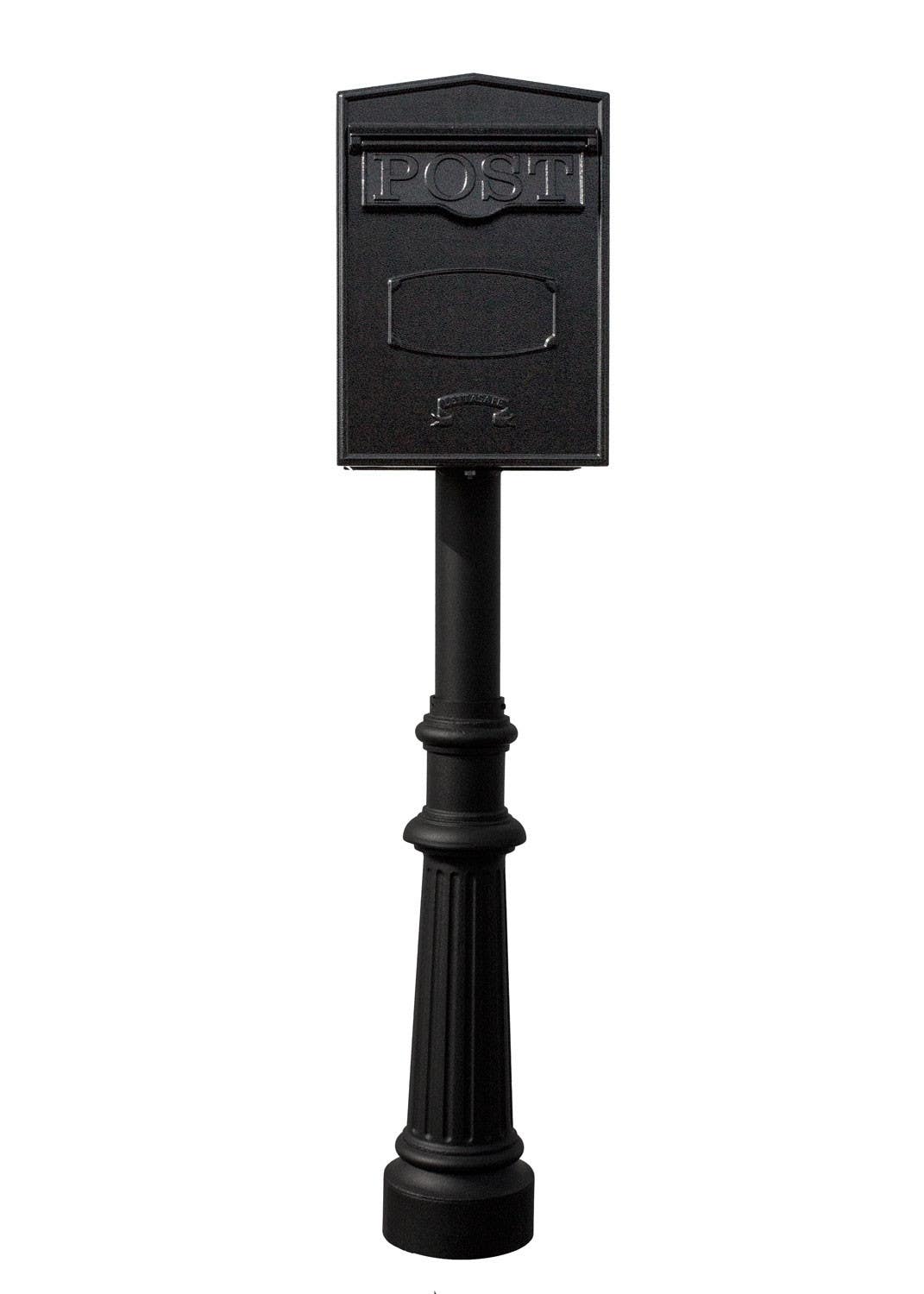 QualArc LSF-LS05-HPFRG Bloomsbury rear Retrieval Mailbox with Hanford Post