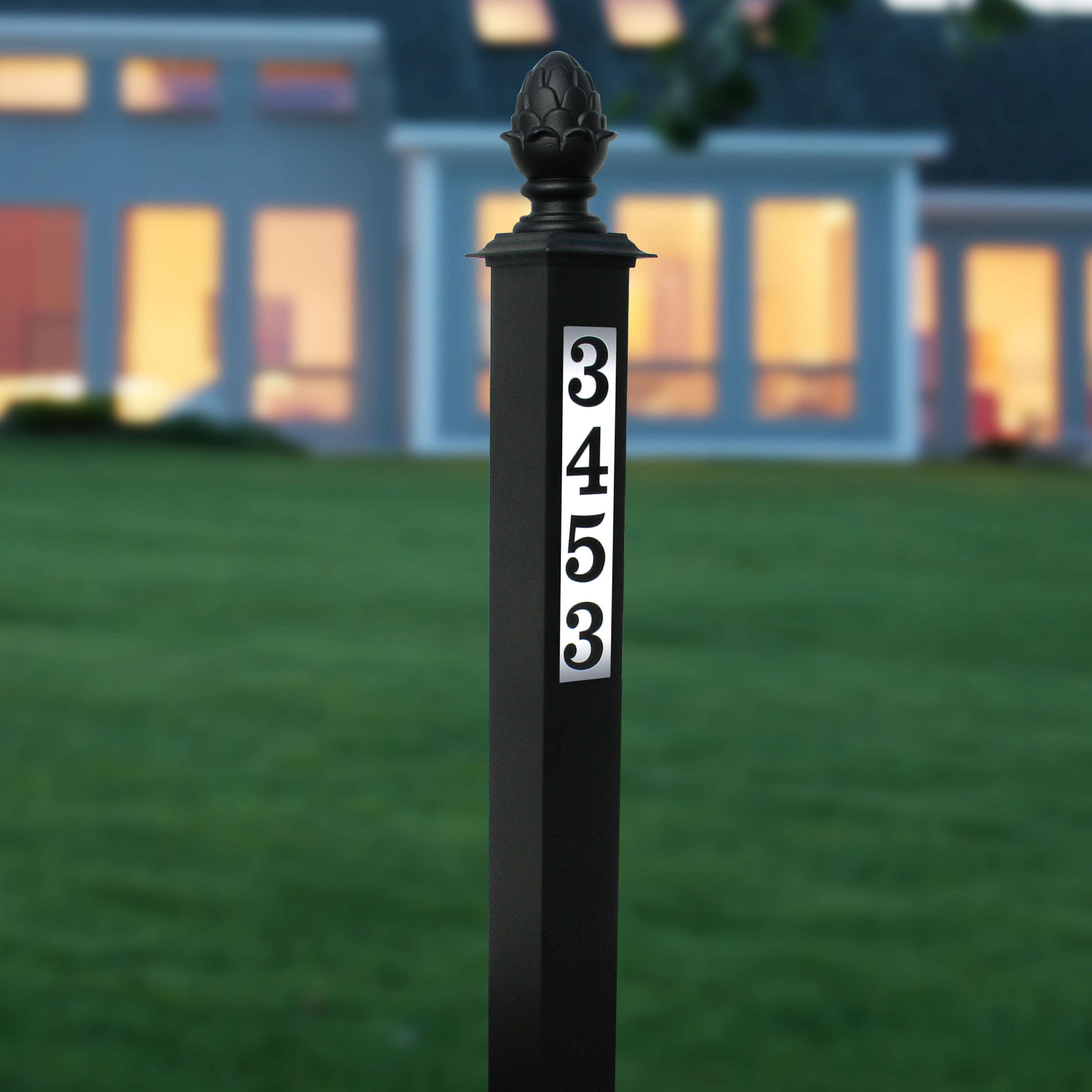 QualArc LAP-4X4 Lighted Address Post