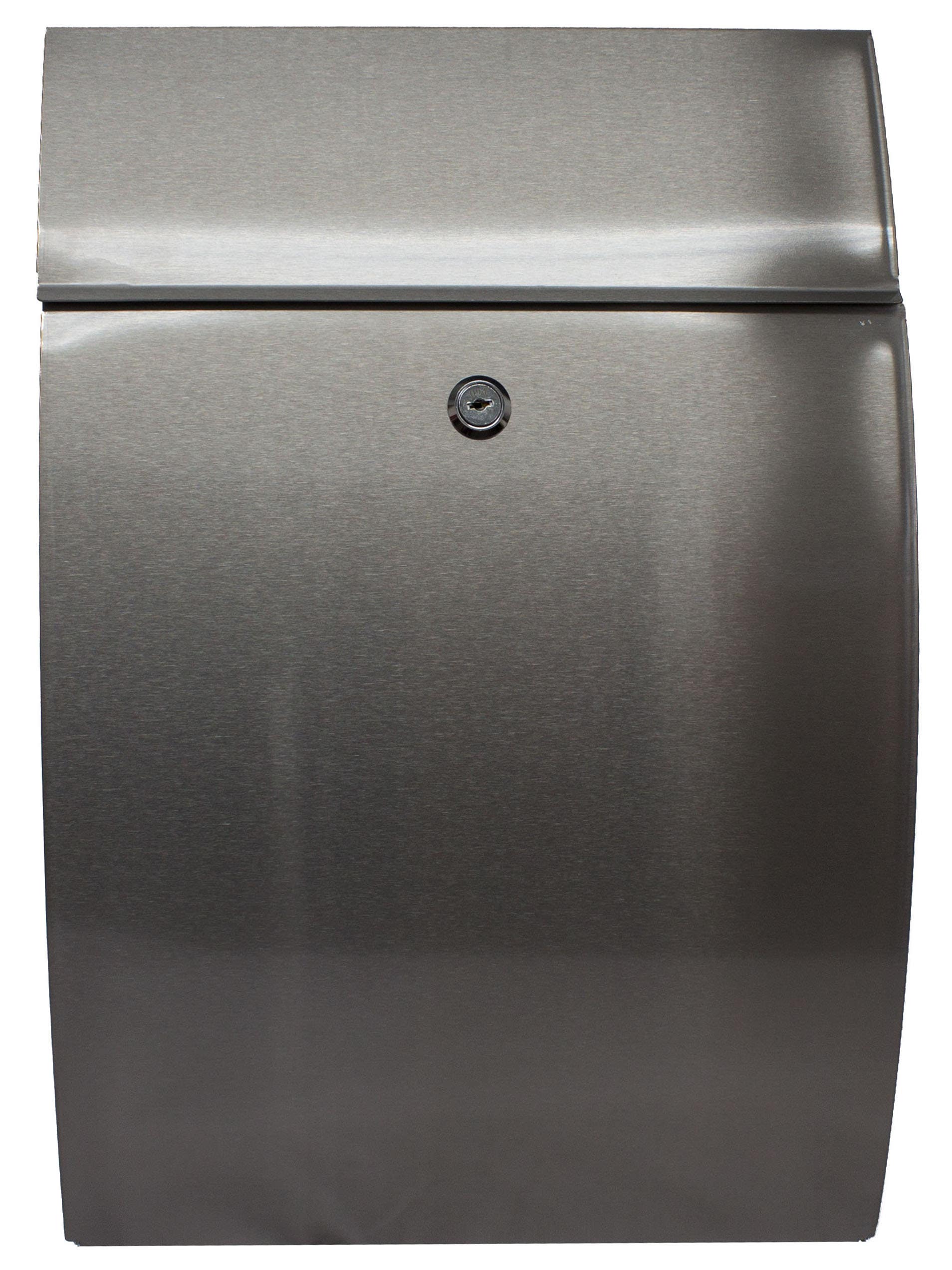 QualArc WF-0906A Winfield Glacial Locking Mailbox, Stainless Steel