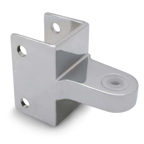 Jacknob 3610 Hinge Bracket Top Ampco 1350-0 w/ Zamac Material & Polished Chrome Finish